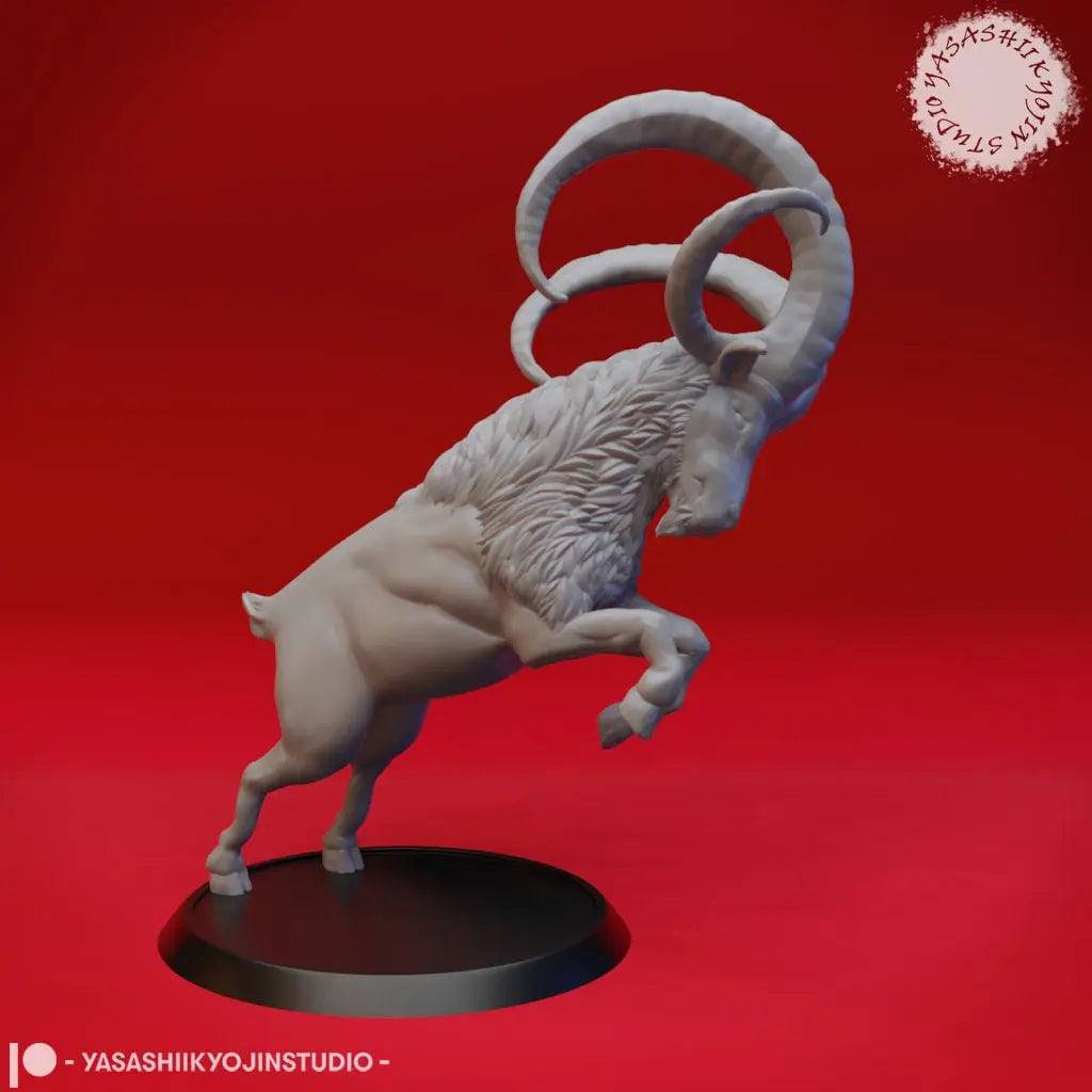 Giant Goat | TTRPG Monster Miniature | Yasashii Kyojin Studio - Tattles Told 3D