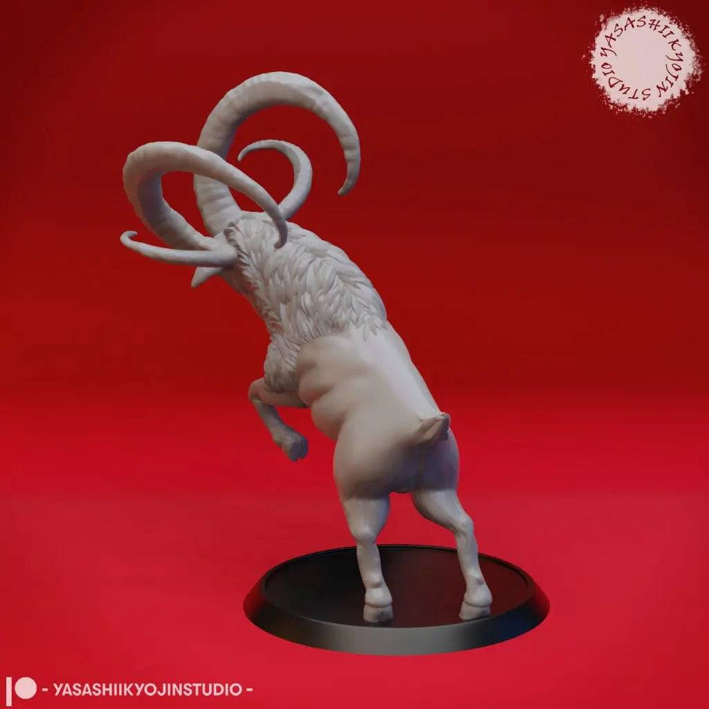 Giant Goat | TTRPG Monster Miniature | Yasashii Kyojin Studio - Tattles Told 3D