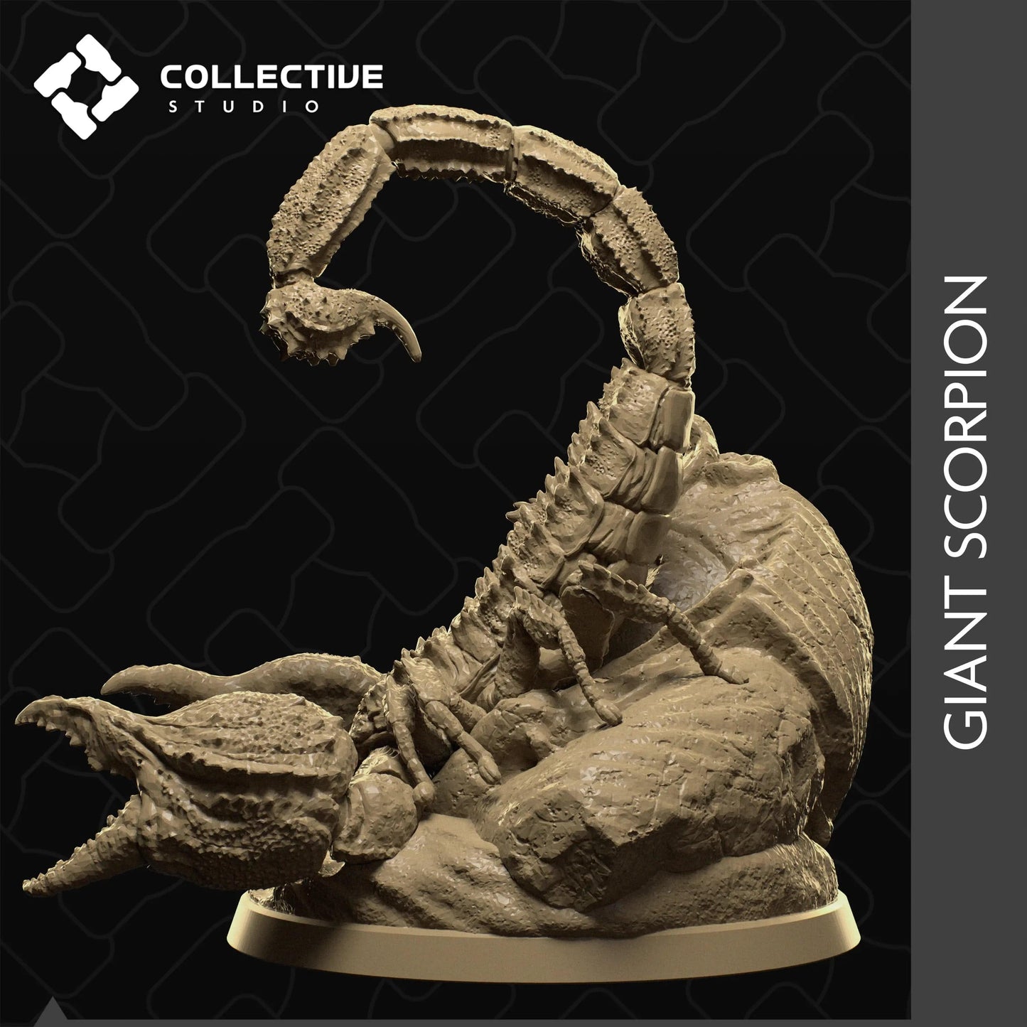 Giant Scorpion Descending | D&D TTRPG Monster Miniature | Collective Studio - Tattles Told 3D