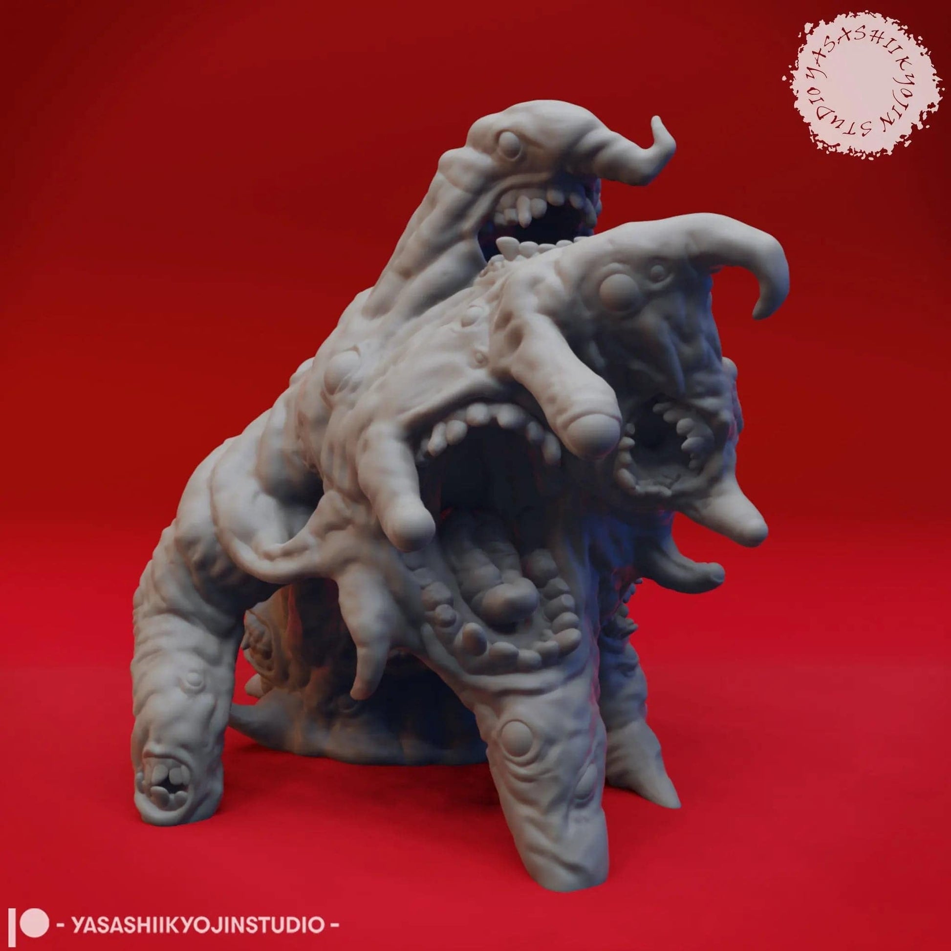 Gibbering Mouther | TTRPG Monster Miniature | Yasashii Kyojin Studio - Tattles Told 3D