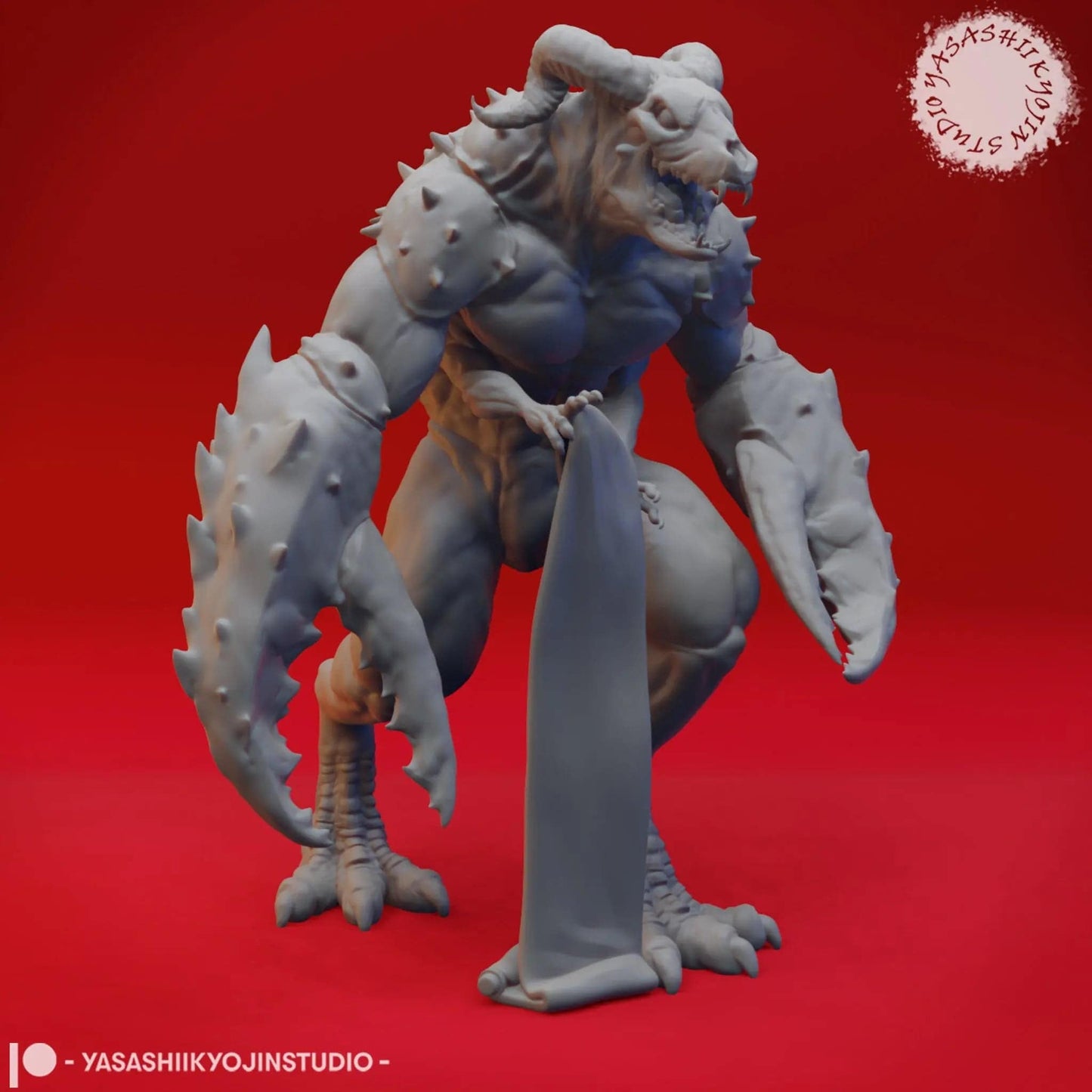 Glabrezu | TTRPG Monster Miniature | Yasashii Kyojin Studio - Tattles Told 3D