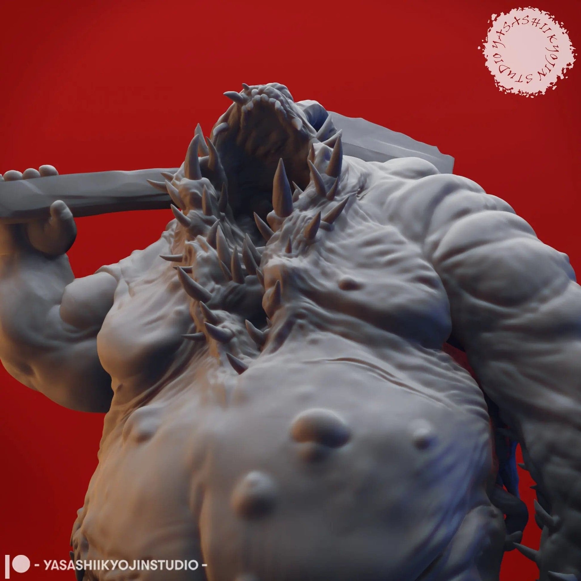 Gluttony Demon | TTRPG Monster Miniature | Yasashii Kyojin Studio - Tattles Told 3D