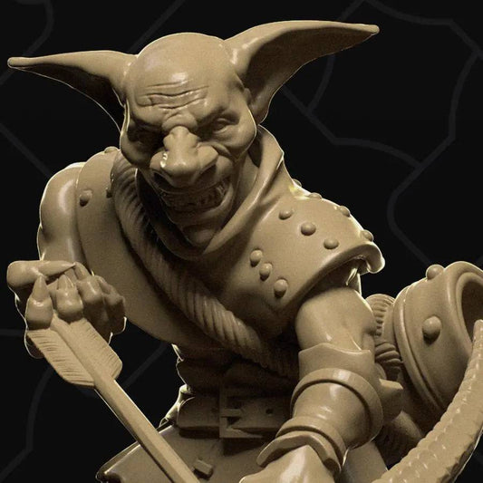 Goblin Archer | D&D TTRPG Monster Miniature | Collective Studio - Tattles Told 3D