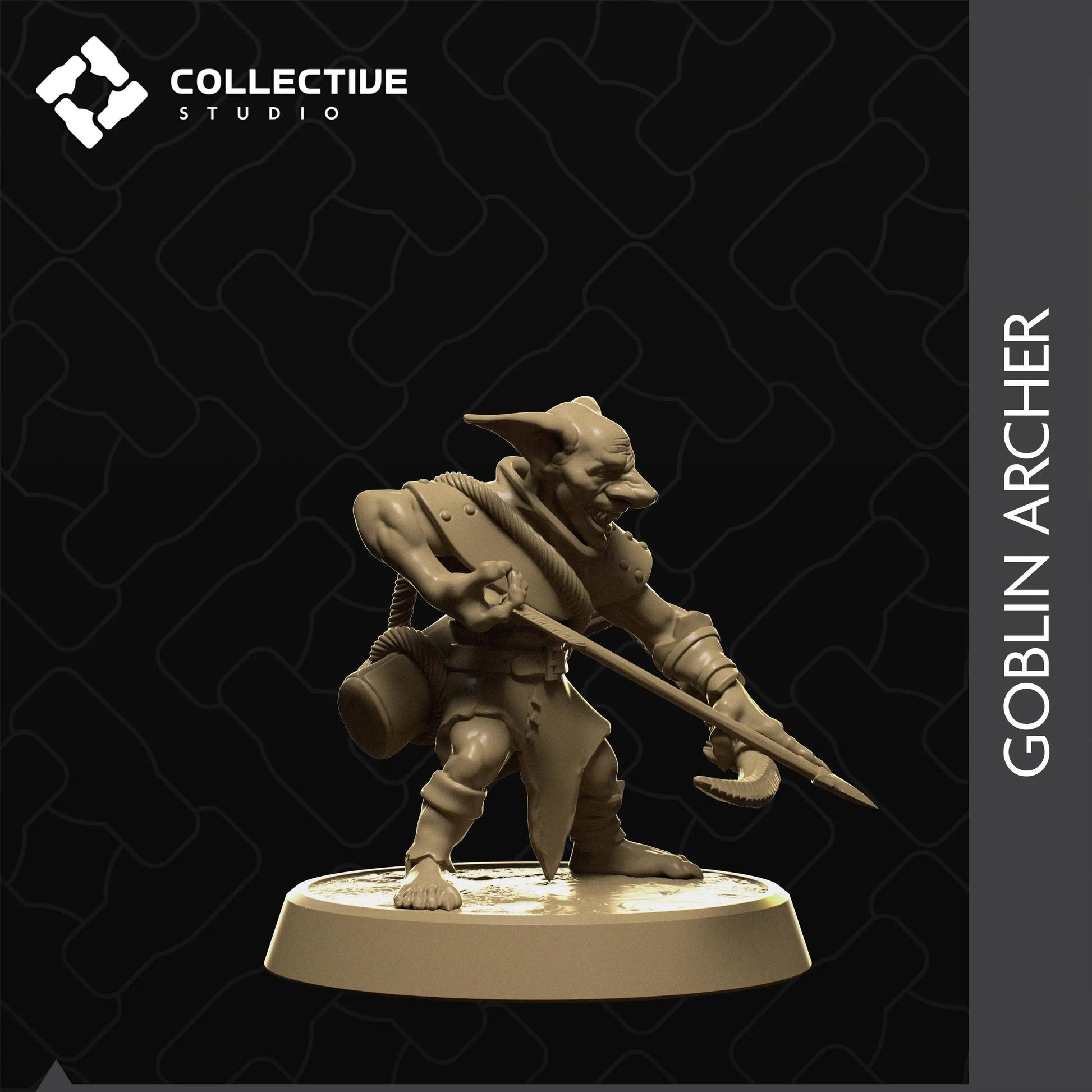 Goblin Archer | D&D TTRPG Monster Miniature | Collective Studio - Tattles Told 3D