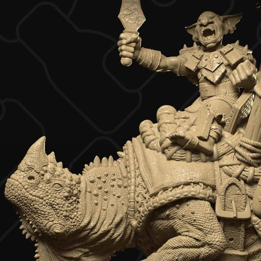 Goblin Lizard Rider | D&D TTRPG Monster Miniature | Collective Studio - Tattles Told 3D