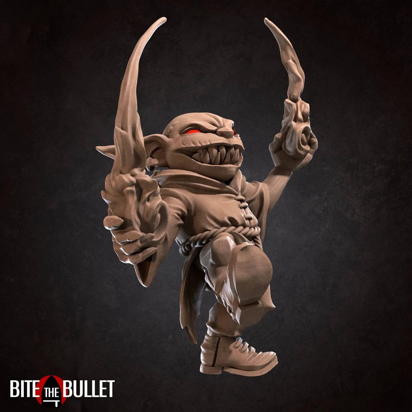 Goblin Pyro | D&D Miniature TTRPG Character | Bite the Bullet - Tattles Told 3D