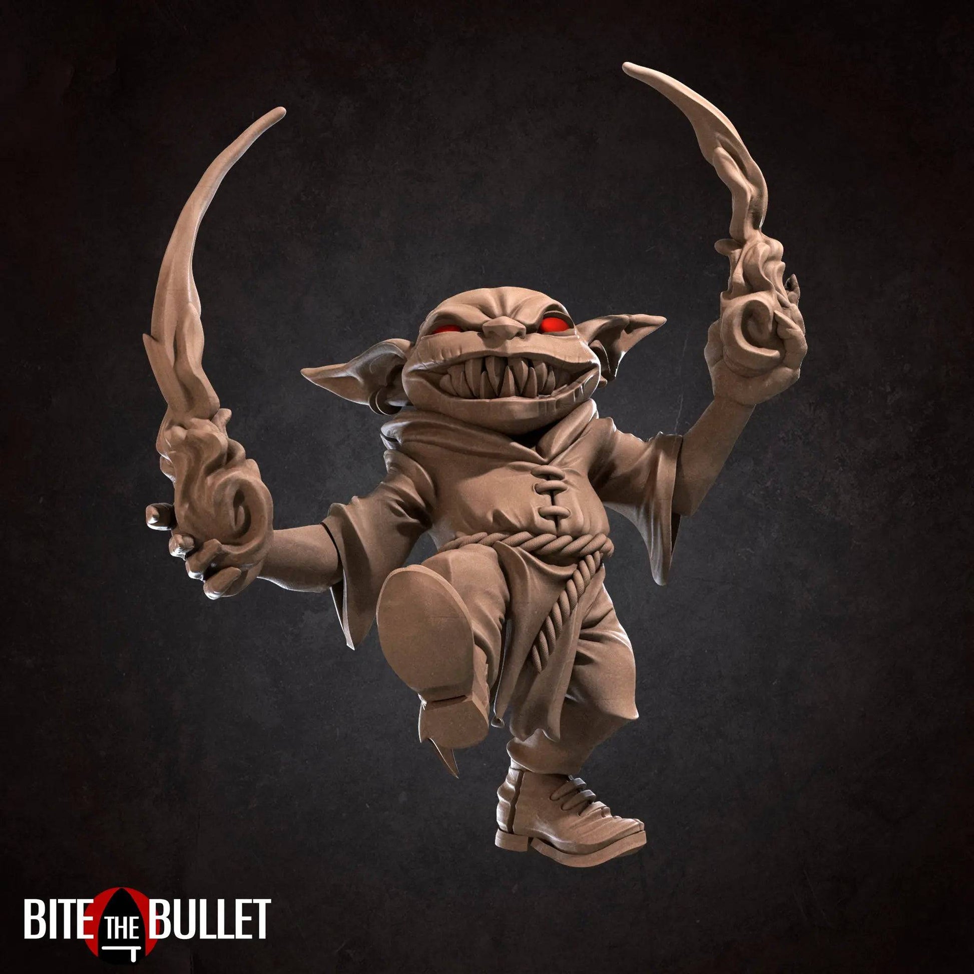 Goblin Pyro | D&D Miniature TTRPG Character | Bite the Bullet - Tattles Told 3D