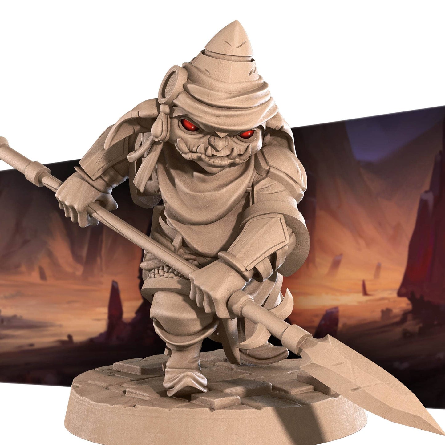 Goblin Warrior | D&D Miniature TTRPG Character | Bite the Bullet - Tattles Told 3D