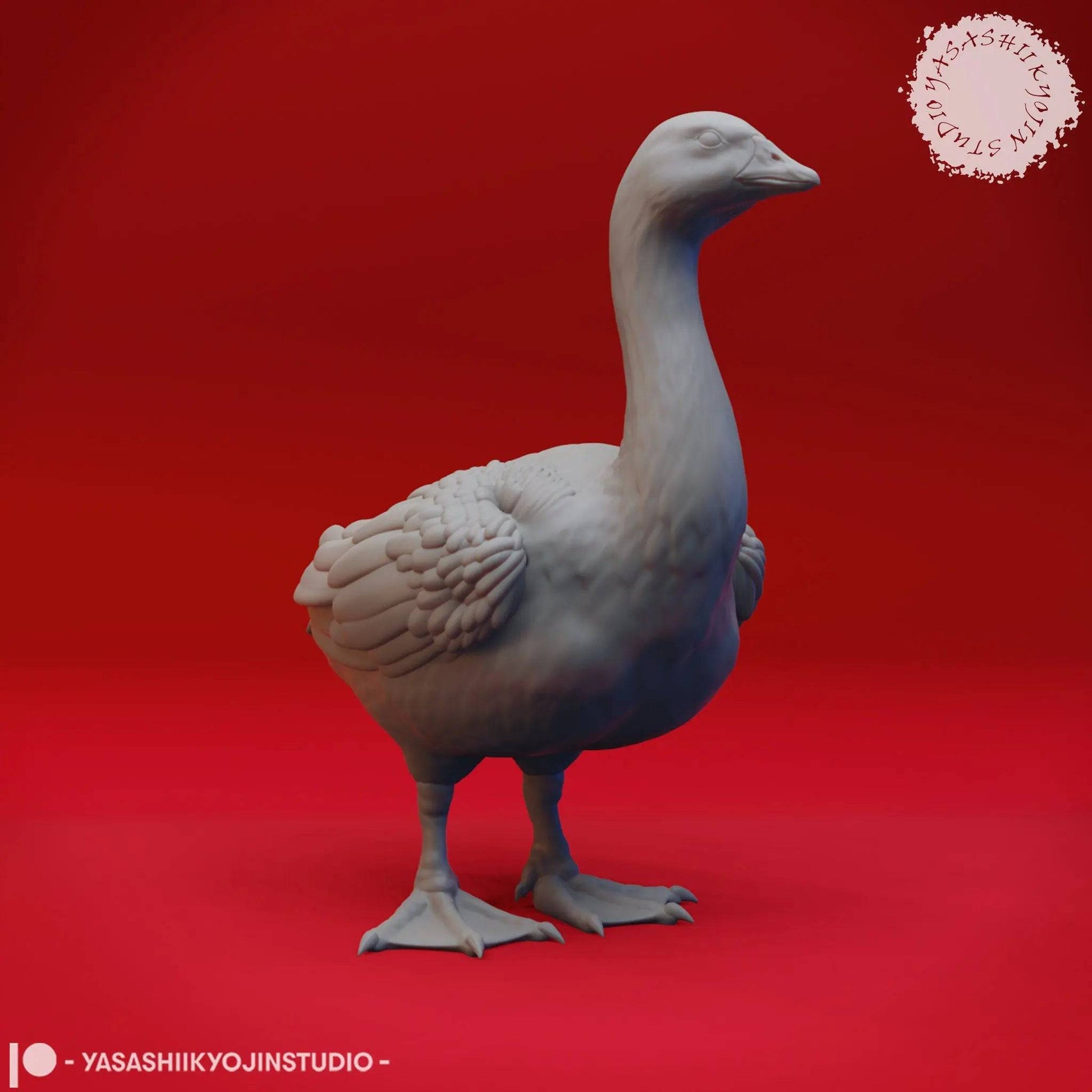 Goose Hydra | TTRPG Monster Miniature | Yasashii Kyojin Studio - Tattles Told 3D