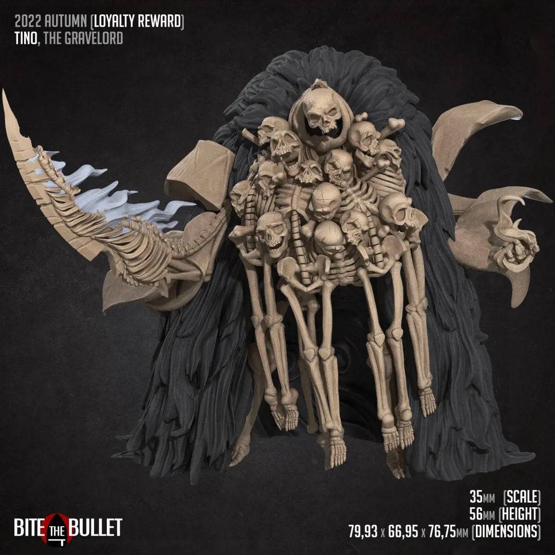 Gravelord | D&D Miniature TTRPG Character | Bite the Bullet - Tattles Told 3D