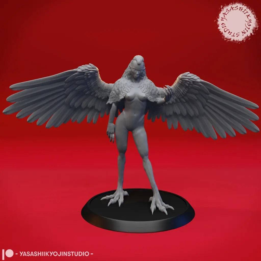 Harpy | TTRPG Monster Miniature | Yasashii Kyojin Studio - Tattles Told 3D