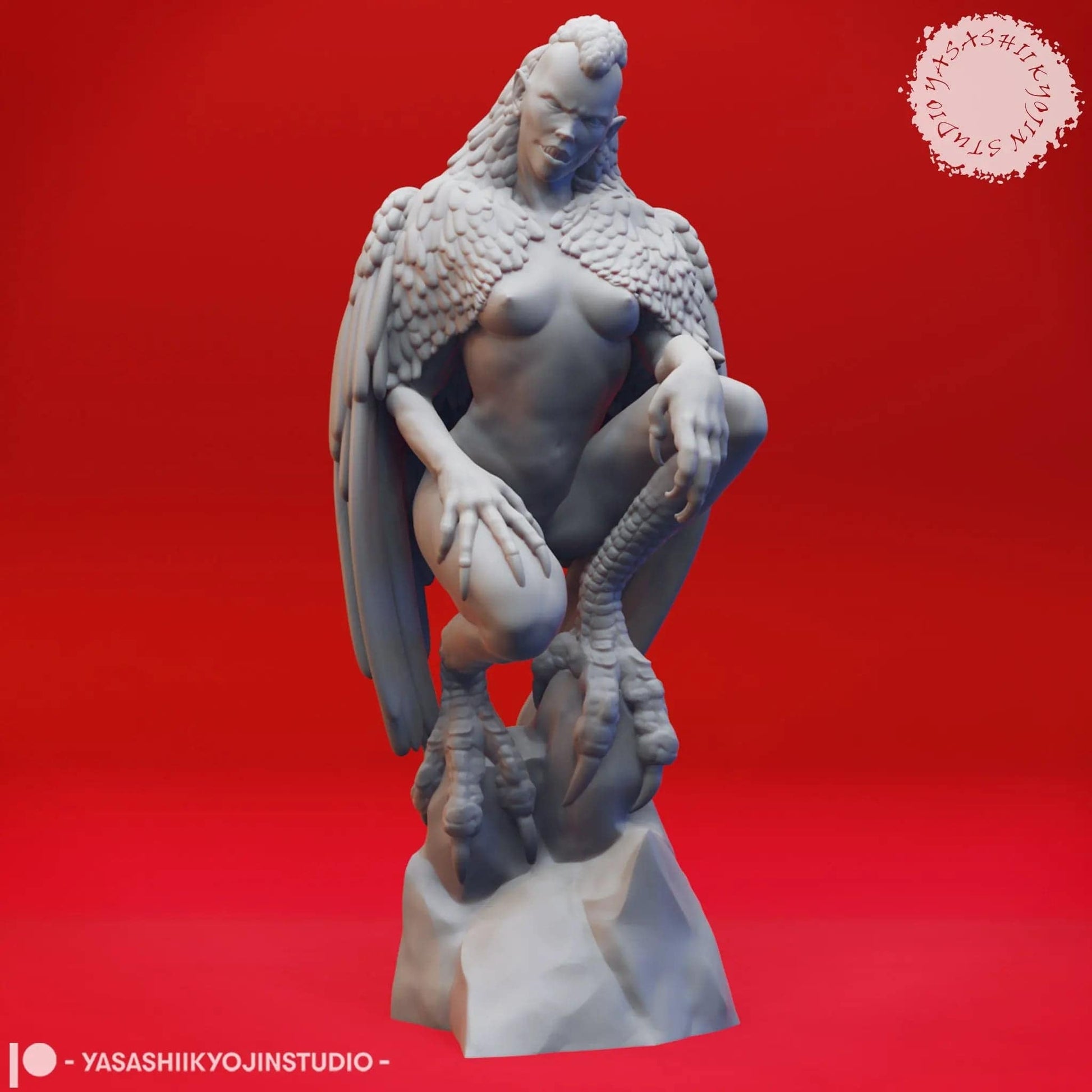 Harpy | TTRPG Monster Miniature | Yasashii Kyojin Studio - Tattles Told 3D