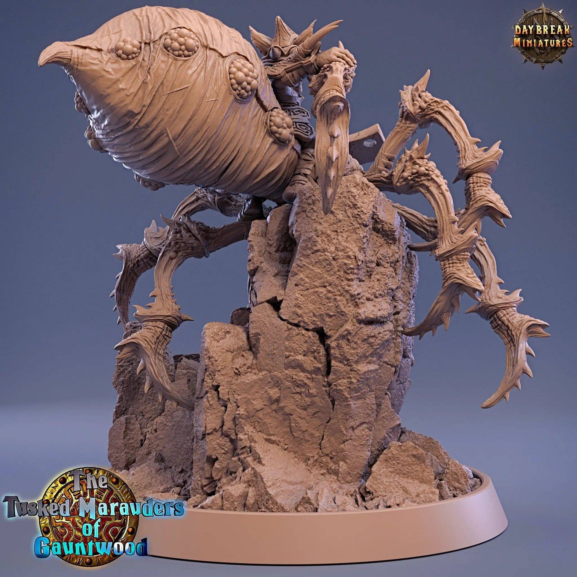 Havor Split on Black Webber, Goblin | TTRPG D&D Miniature | Daybreak Miniatures - Tattles Told 3D