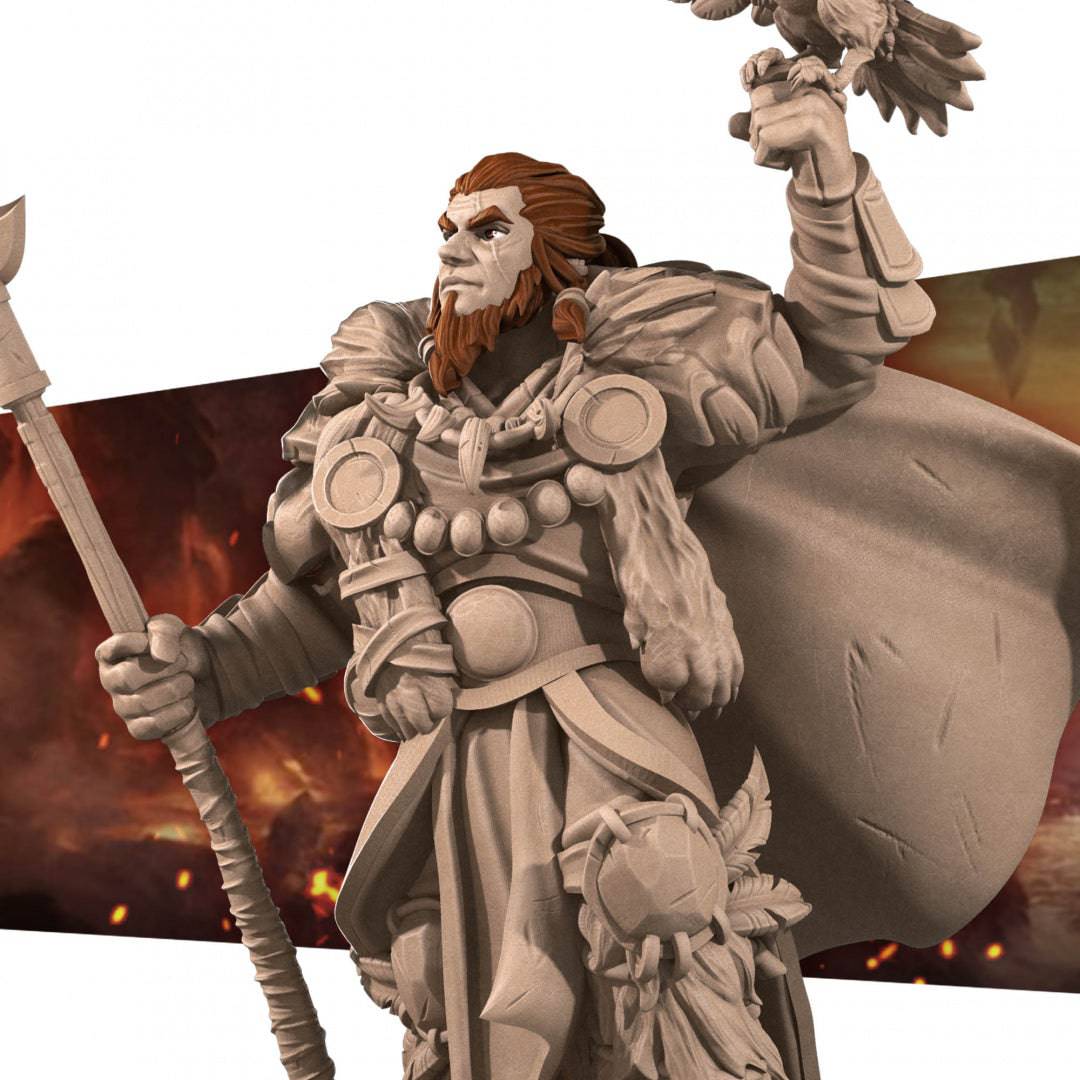 Hero Druid | D&D Miniature TTRPG Character | Bite the Bullet - Tattles Told 3D