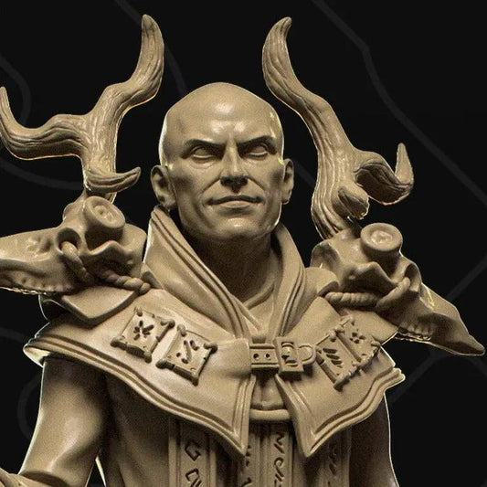 Highpriest Cleric Shaman Kalal | D&D TTRPG Character Miniature | Collective Studio - Tattles Told 3D