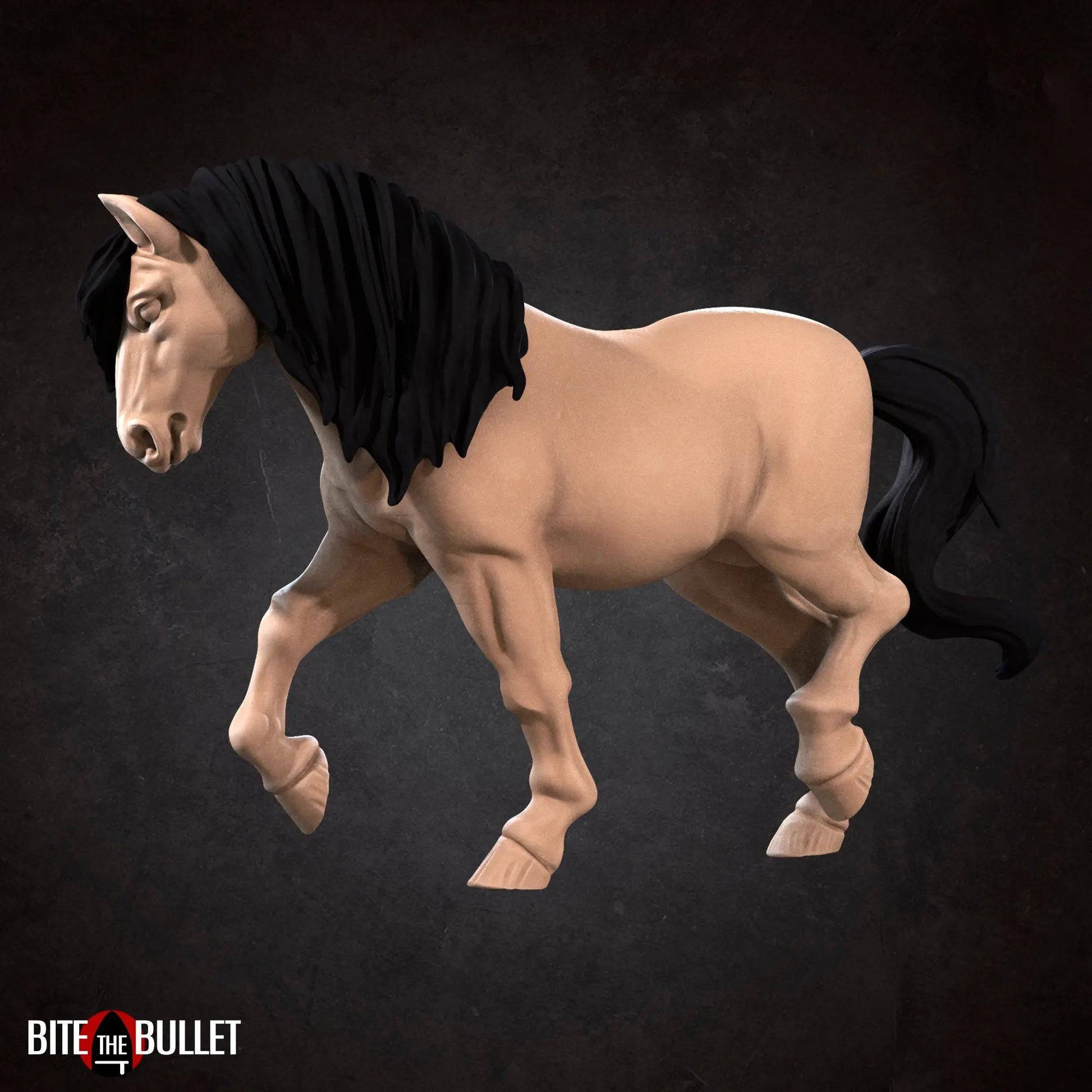 Horses | D&D Miniature TTRPG Character | Bite the Bullet - Tattles Told 3D