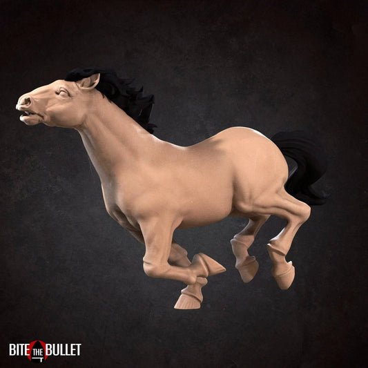 Horses | D&D Miniature TTRPG Character | Bite the Bullet - Tattles Told 3D