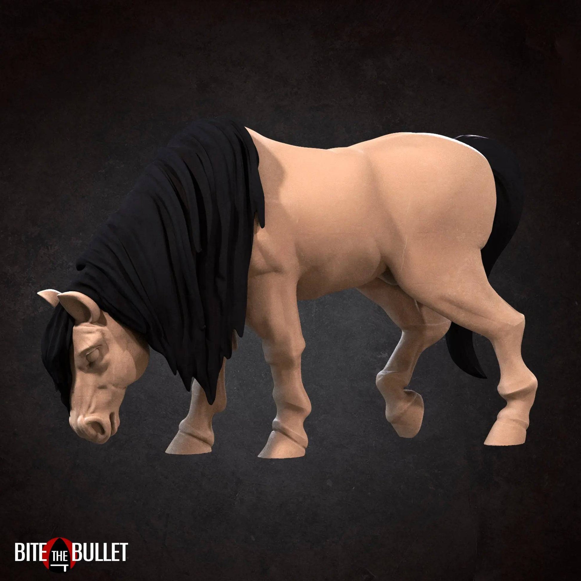 Horses | D&D Miniature TTRPG Character | Bite the Bullet - Tattles Told 3D