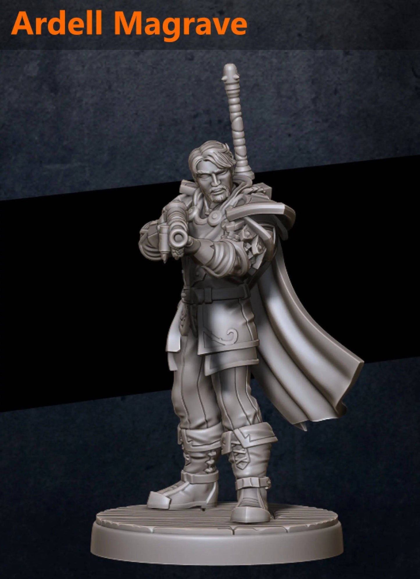 Human Ranger, Hunter, Guard with a Rifle | D&D TTRPG Character Miniature | Imagine Minis - Tattles Told 3D