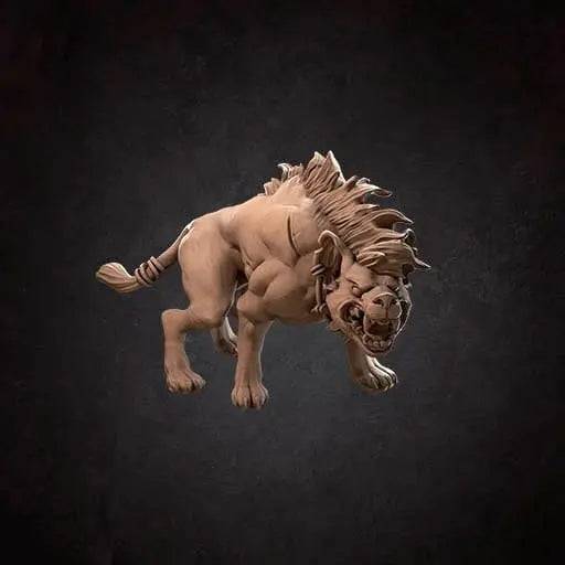 Hyena | D&D Miniature TTRPG Character | Bite the Bullet - Tattles Told 3D