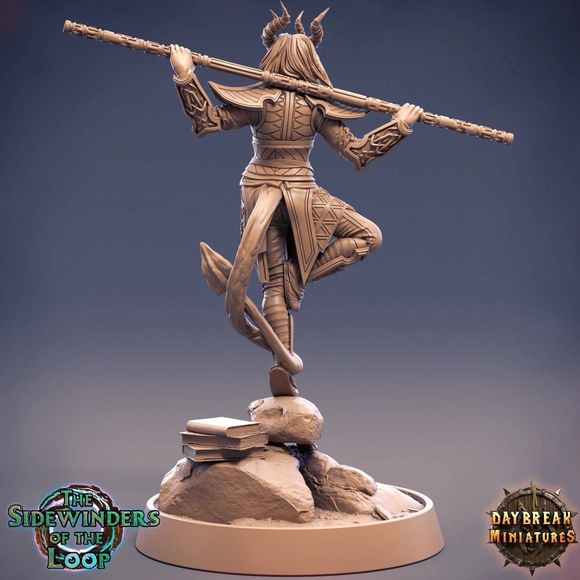 Jaanda Hightreader, Tiefling | TTRPG D&D Miniature | Daybreak Miniatures - Tattles Told 3D