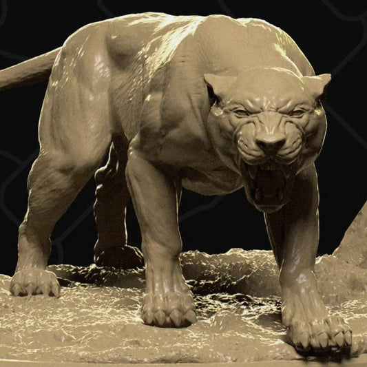 Jaguar, Panther, Cougar Prowling | D&D TTRPG Animal Miniature | Collective Studio - Tattles Told 3D