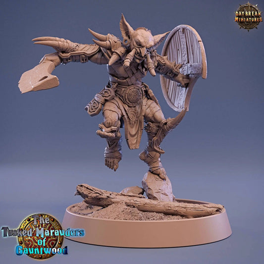 Jauk Stomper, Goblin | TTRPG D&D Miniature | Daybreak Miniatures - Tattles Told 3D