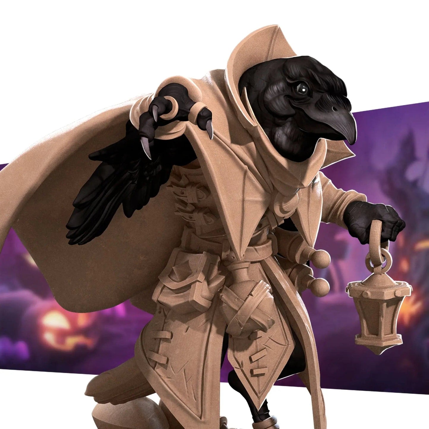 Kenku Sister Jen, Aarakocra Poison Maker Necromancer Doctor | D&D Miniature TTRPG Character | Bite the Bullet - Tattles Told 3D