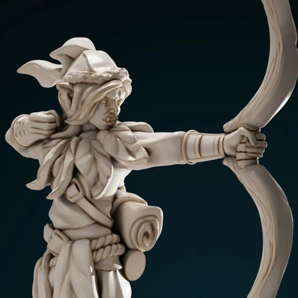 Khuttal, Half-Orc Ranger | D&D Miniature TTRPG Character | DND is a Woman - Tattles Told 3D