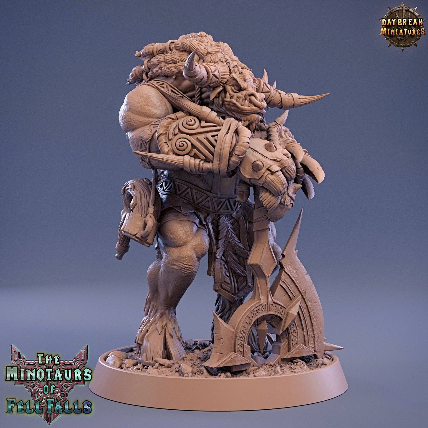 King Aristemnes Gracci, Minotaur Warrior | TTRPG Miniature | Daybreak Miniatures - Tattles Told 3D