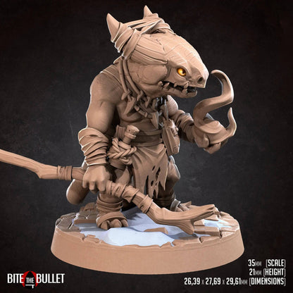 Kobold Sorcerer, Lizardfolk Mage Wizard Normal Version | Bite the Bullet