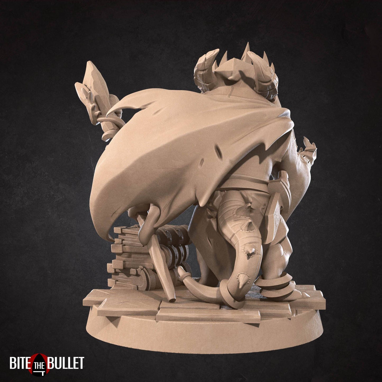 Kobold Warlock Lizardfolk | D&D Miniature TTRPG Character | Bite the Bullet - Tattles Told 3D