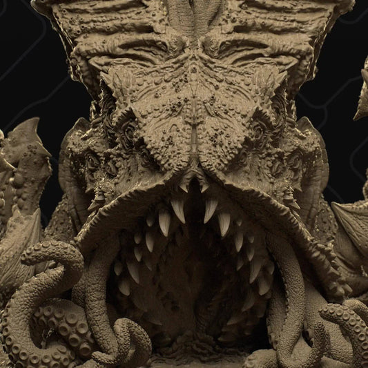 Kraken, Body & Tentacles | D&D TTRPG Monster Miniature | Collective Studio - Tattles Told 3D
