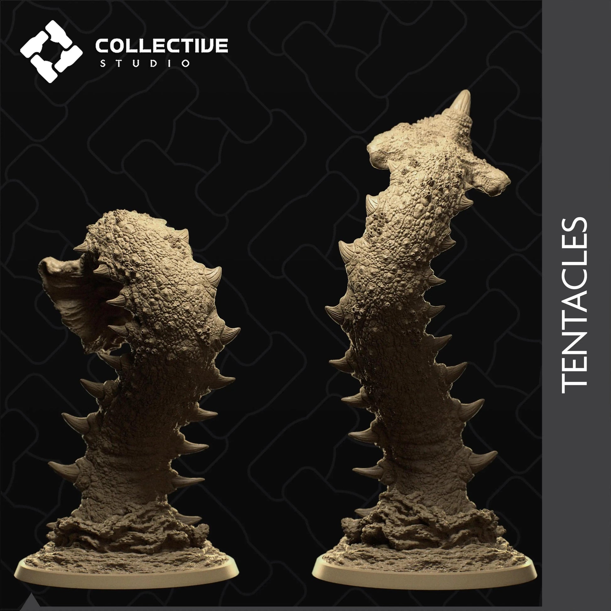 Kraken, Body & Tentacles | D&D TTRPG Monster Miniature | Collective Studio - Tattles Told 3D