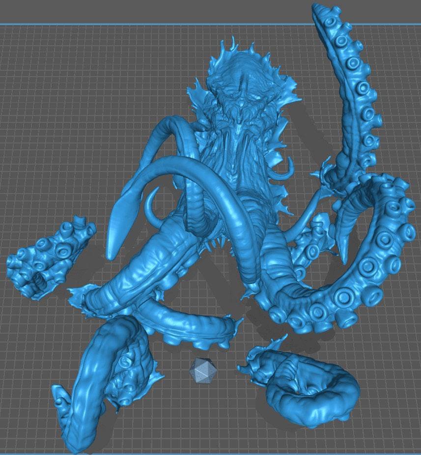 Kraken | TTRPG Monster Miniature | Yasashii Kyojin Studio - Tattles Told 3D