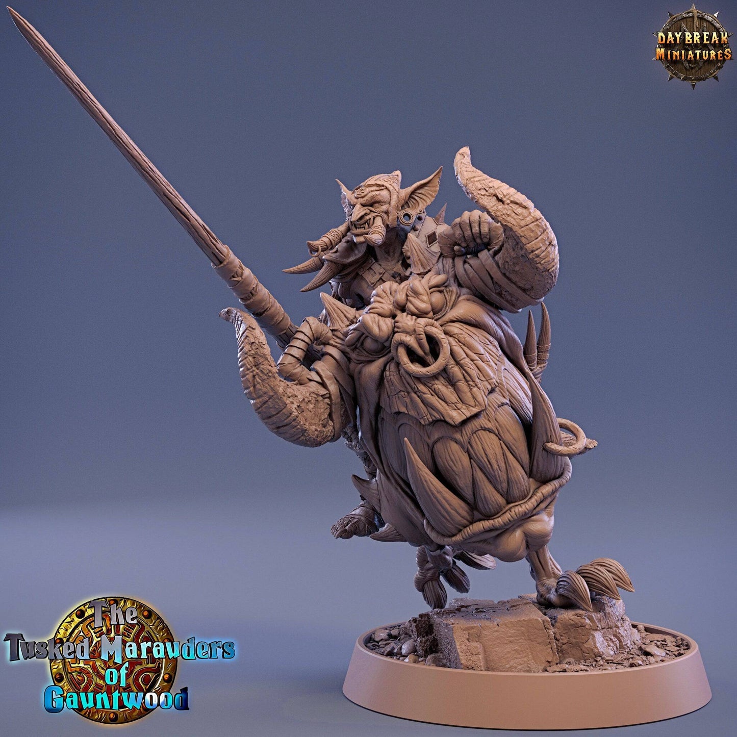 Krimli Smite on Head Runner, Goblin | TTRPG D&D Miniature | Daybreak Miniatures - Tattles Told 3D