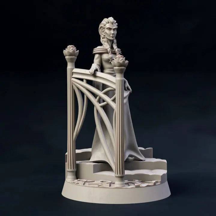 Lady Aranwen, Elven Noble Princess Warrior | D&D Miniature TTRPG Character | DND is a Woman - Tattles Told 3D