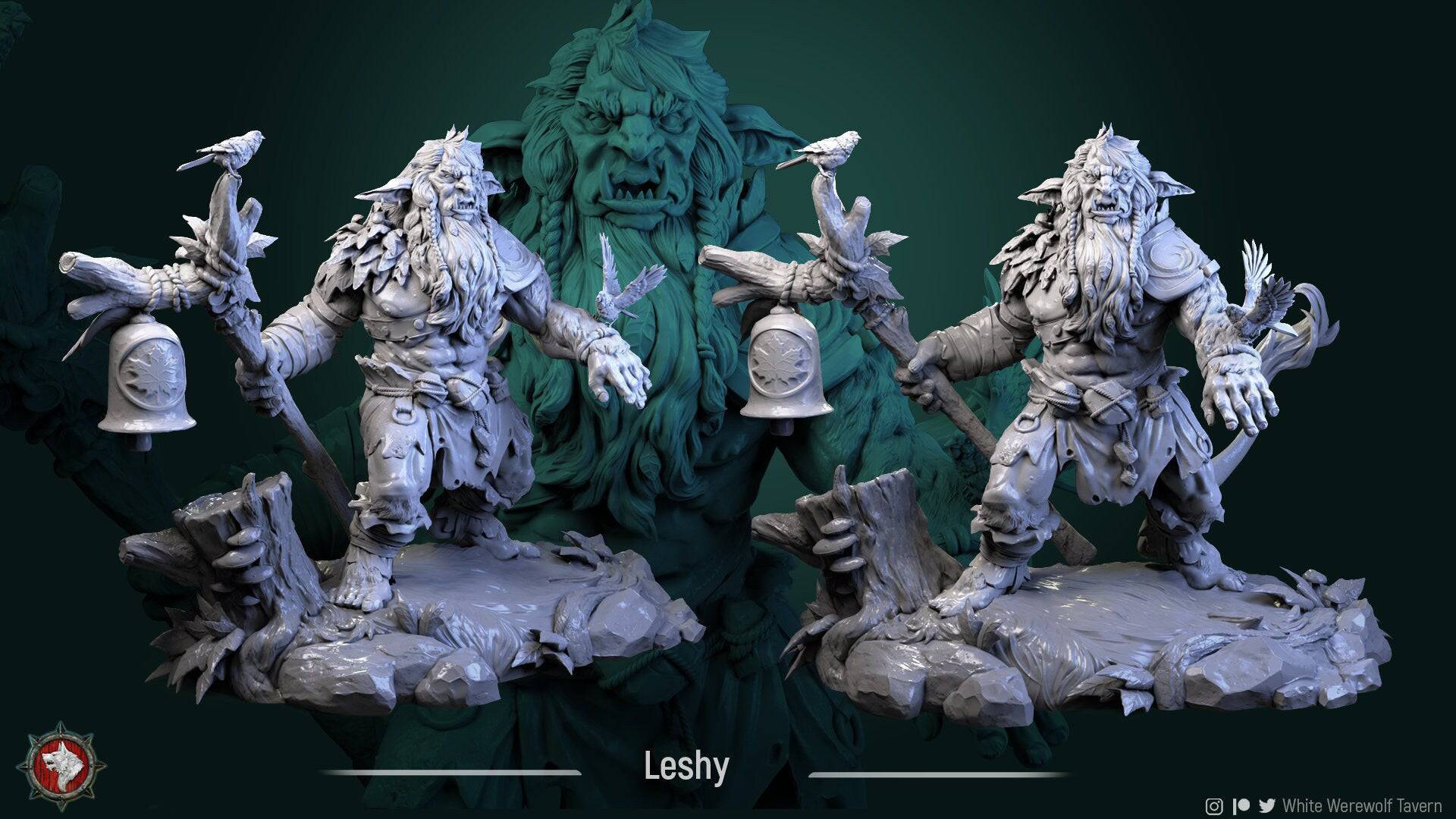 Leshy | TTRPG Miniature | White Werewolf Tavern - Tattles Told 3D