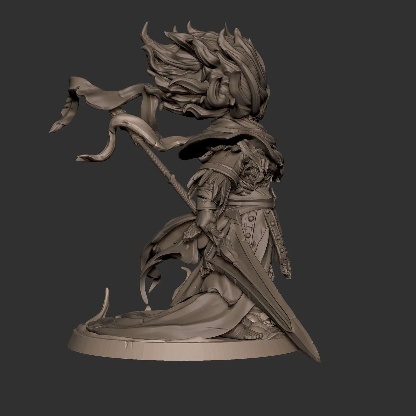 Lord of the Storm Nameless King Ghost | D&D Miniature TTRPG Character | Bite the Bullet - Tattles Told 3D