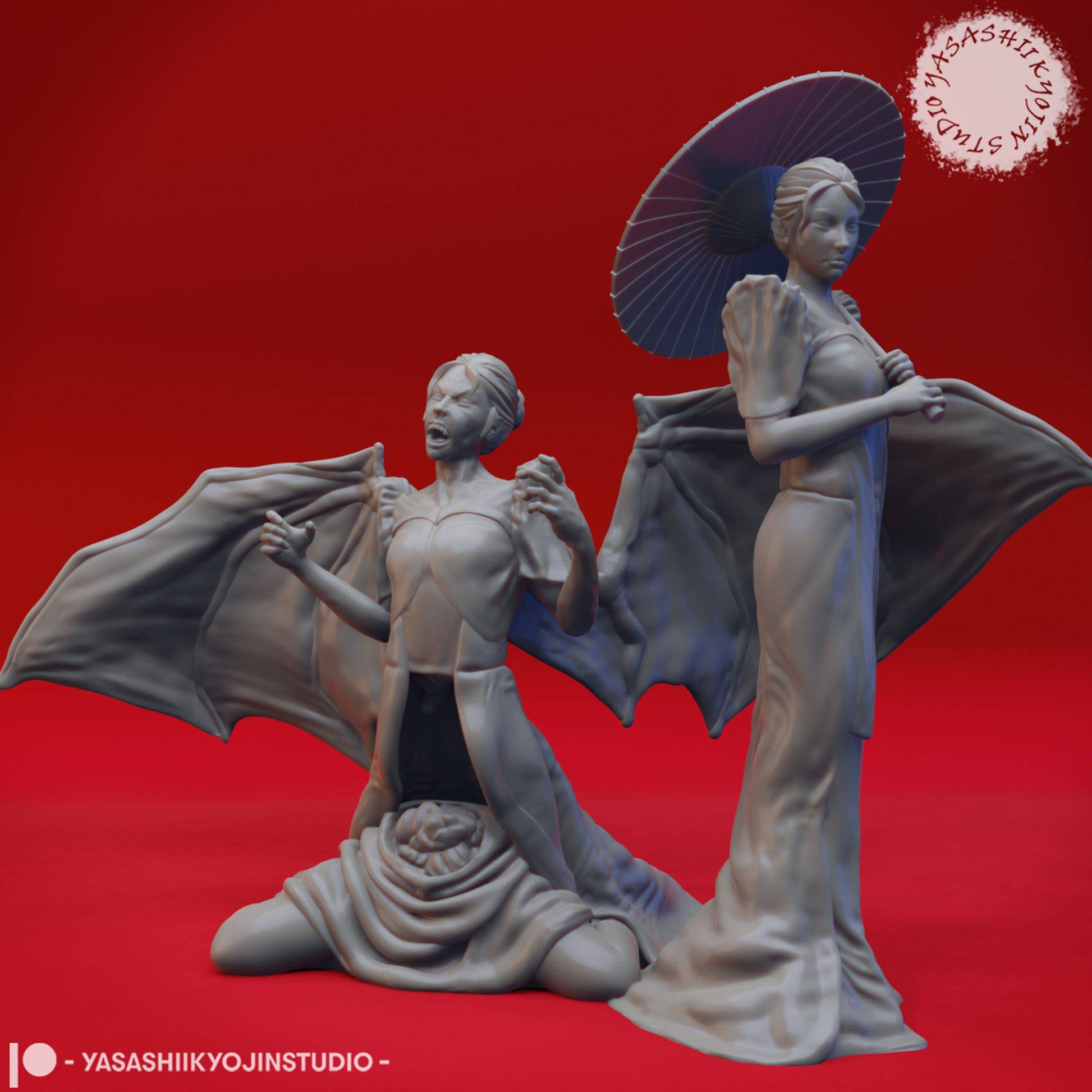 Manananggal | TTRPG Monster Miniature | Yasashii Kyojin Studio - Tattles Told 3D