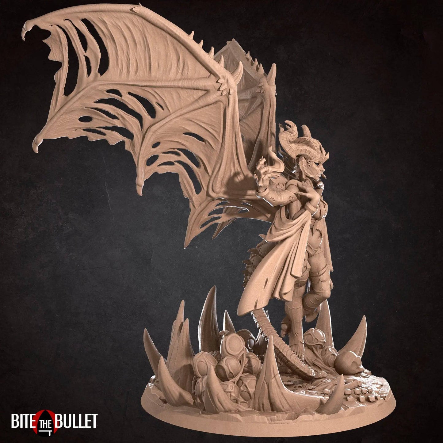 Marianne, Dungeon Boss Winged, Four-Armed Maiden, Demon | D&D Miniature TTRPG Character | Bite the Bullet - Tattles Told 3D