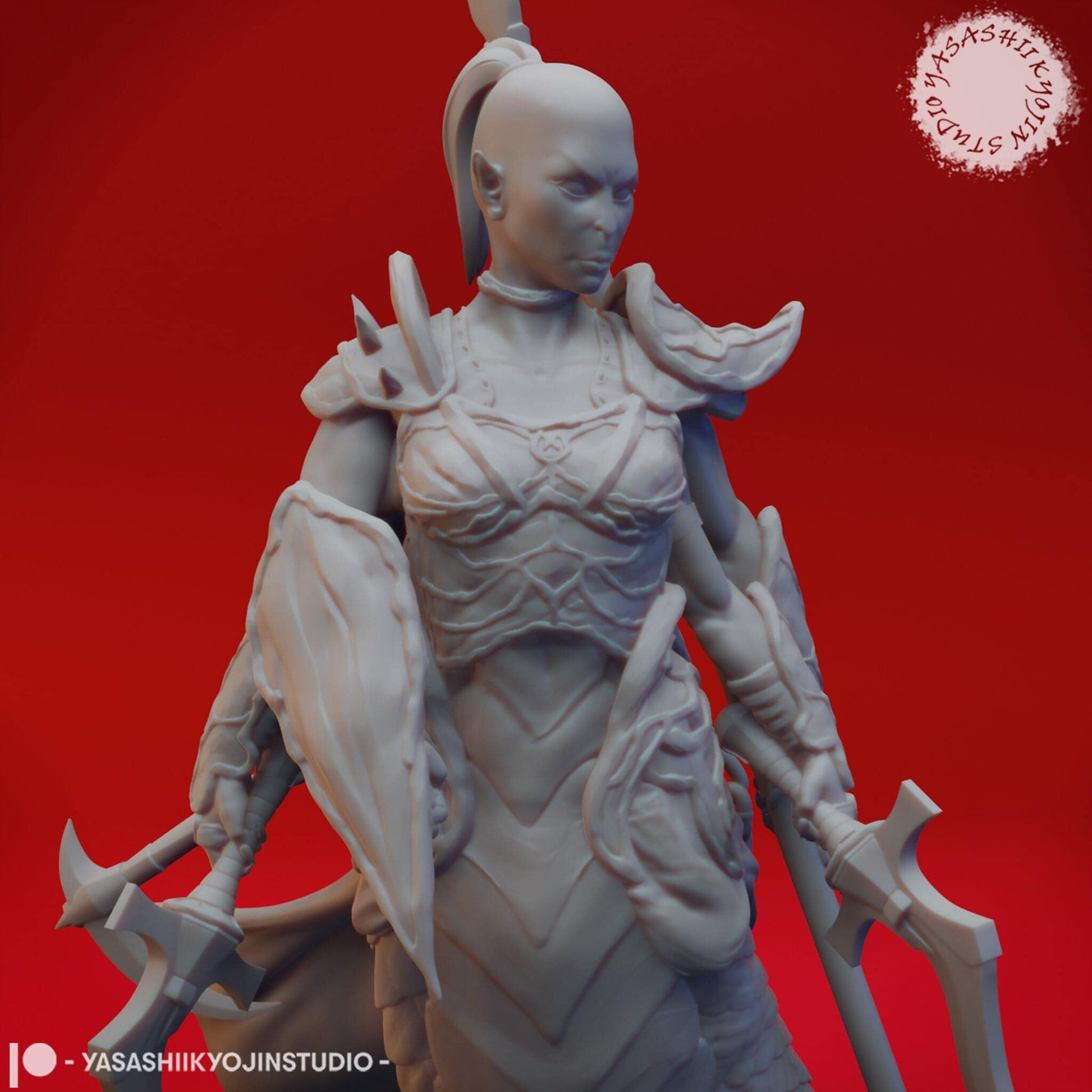 Marilith | TTRPG Monster Miniature | Yasashii Kyojin Studio - Tattles Told 3D