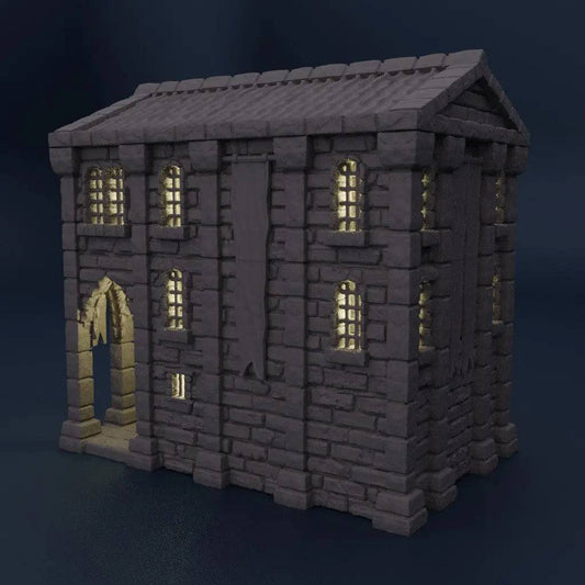 Medieval Bank | D&D TTRPG Playable Building Miniature | MiniatureLand - Tattles Told 3D