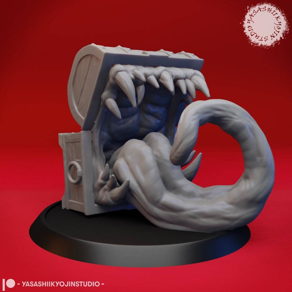 Mimic Toothy | TTRPG Monster Miniature | Yasashii Kyojin Studio - Tattles Told 3D