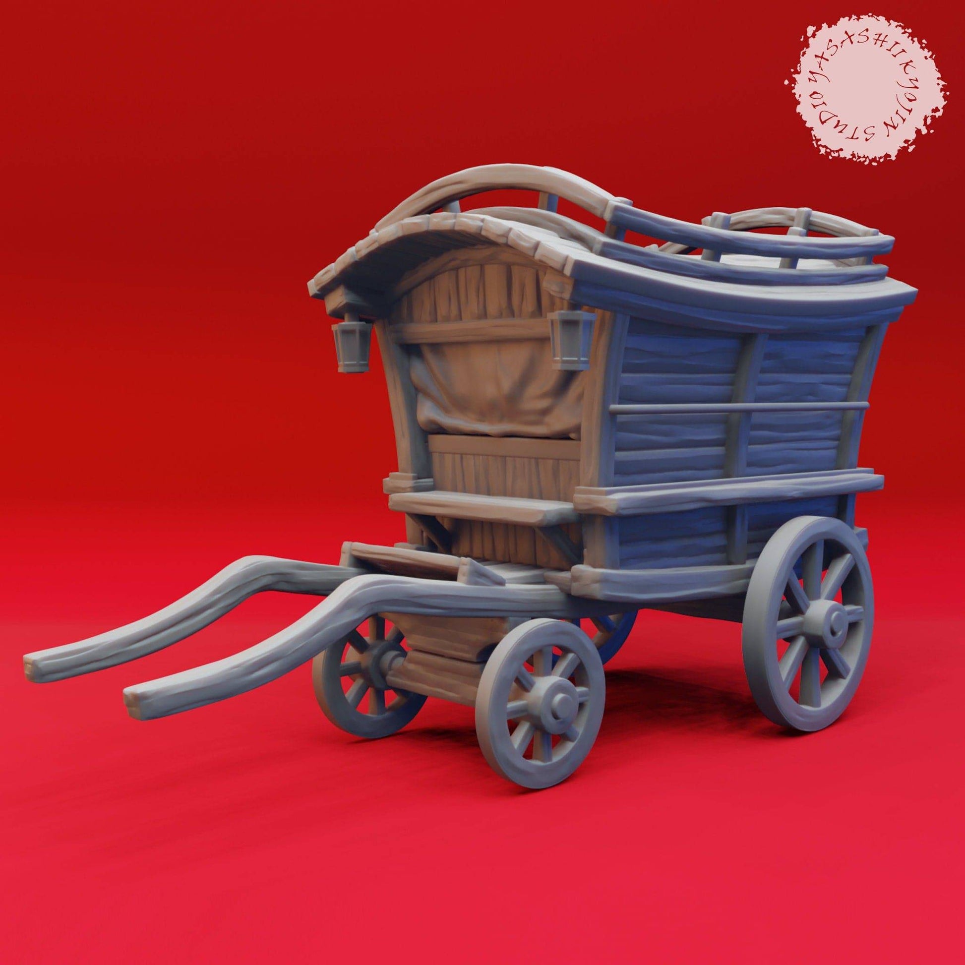 Mimic Wagon | TTRPG D&D Miniature | Yasashii Kyojin Studio - Tattles Told 3D