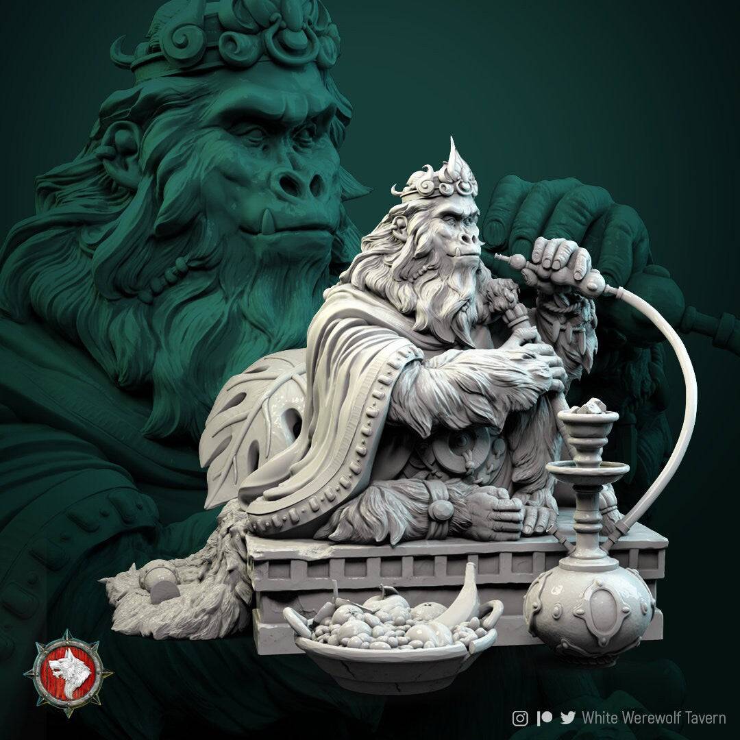 Monkey King | TTRPG Miniature | White Werewolf Tavern - Tattles Told 3D