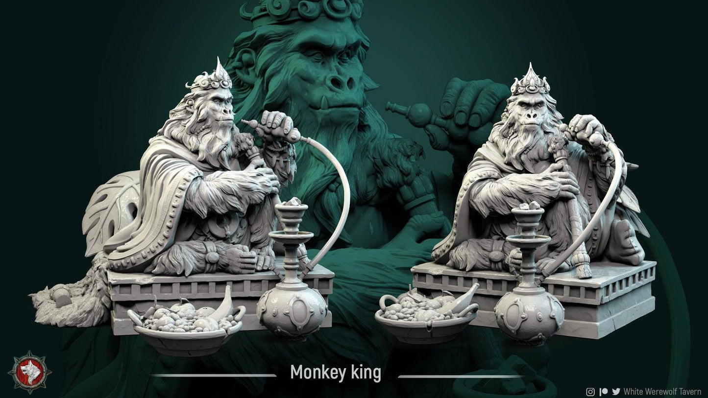 Monkey King | TTRPG Miniature | White Werewolf Tavern - Tattles Told 3D