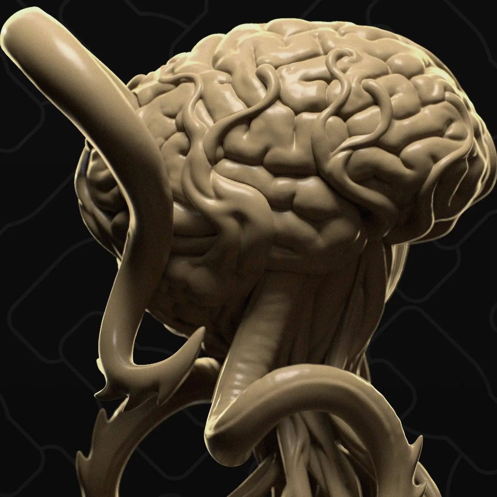 Mother Elder Brain, Hive Mind | D&D TTRPG Monster Miniature | Collective Studio - Tattles Told 3D
