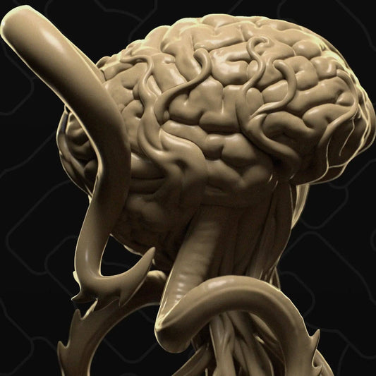 Mother Elder Brain, Hive Mind | D&D TTRPG Monster Miniature | Collective Studio - Tattles Told 3D