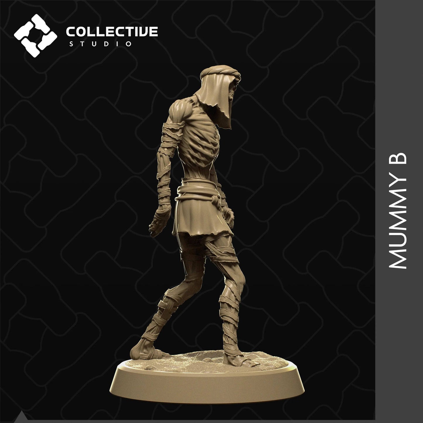 Mummies, Undead Shambling Set | D&D TTRPG Monster Miniature | Collective Studio - Tattles Told 3D